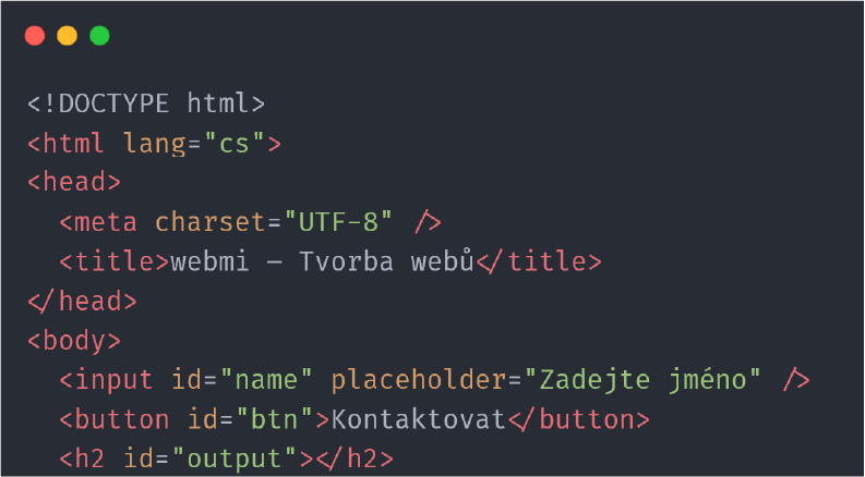 Programování webových stránek